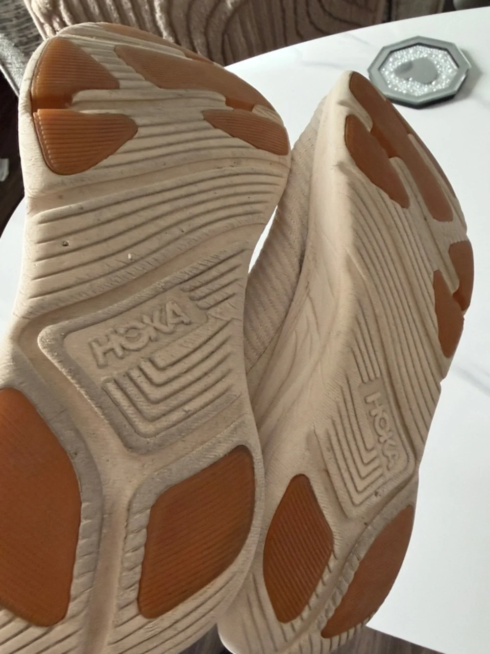 Hoka Women's Running Shoes in Cream and Blush size 8.5 - Picture 12 of 12